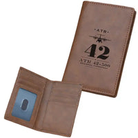 Thumbnail for ATR 42-500 Leather Wallets - Card Holder Wallet - Dark - Heritage