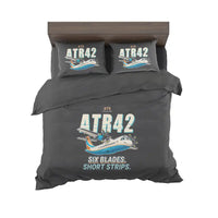 Thumbnail for ATR 42-500 - Cartoon - Bedding Set - Black