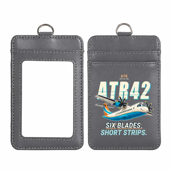 ATR 42-500 - Cartoon - ID Card Holder - Gray