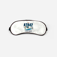 Thumbnail for ATR 42-500 - Cartoon + Name - Sleep Mask - White