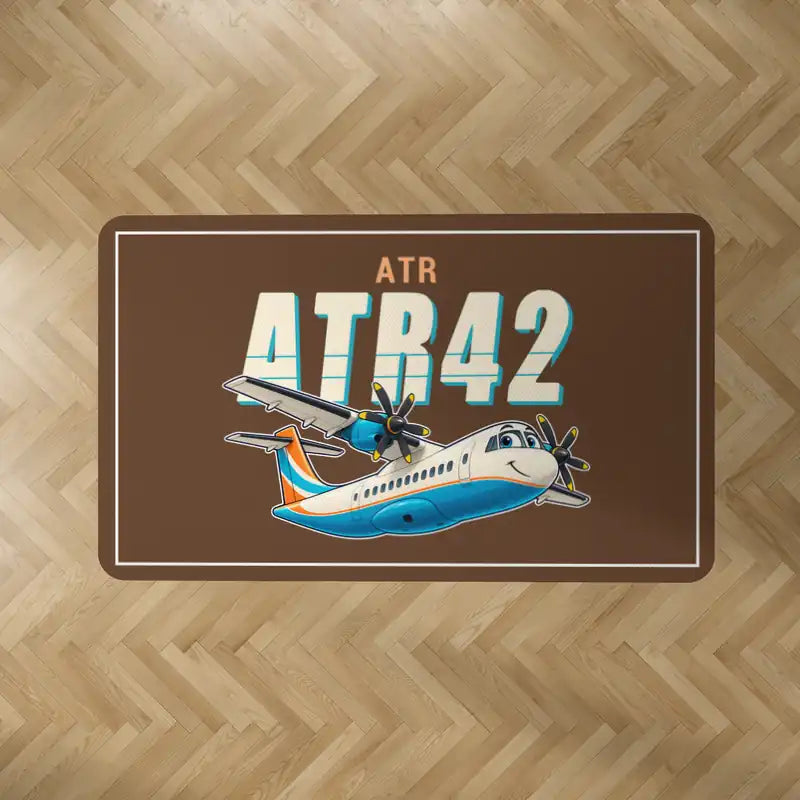 ATR 42-500 - Cartoon - Rectangle Carpet - Brown