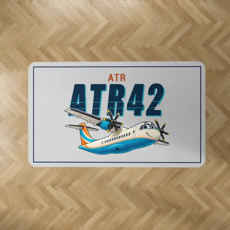 ATR 42-500 - Cartoon - Rectangle Carpet - Light Gray