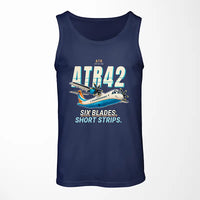Thumbnail for ATR 42-500 - Cartoon - Tank Top - Dark Blue