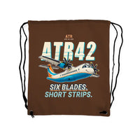 Thumbnail for ATR 42-500 - Drawstring Bag - Cartoon - Brown