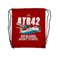 Thumbnail for ATR 42-500 - Drawstring Bag - Cartoon - Red