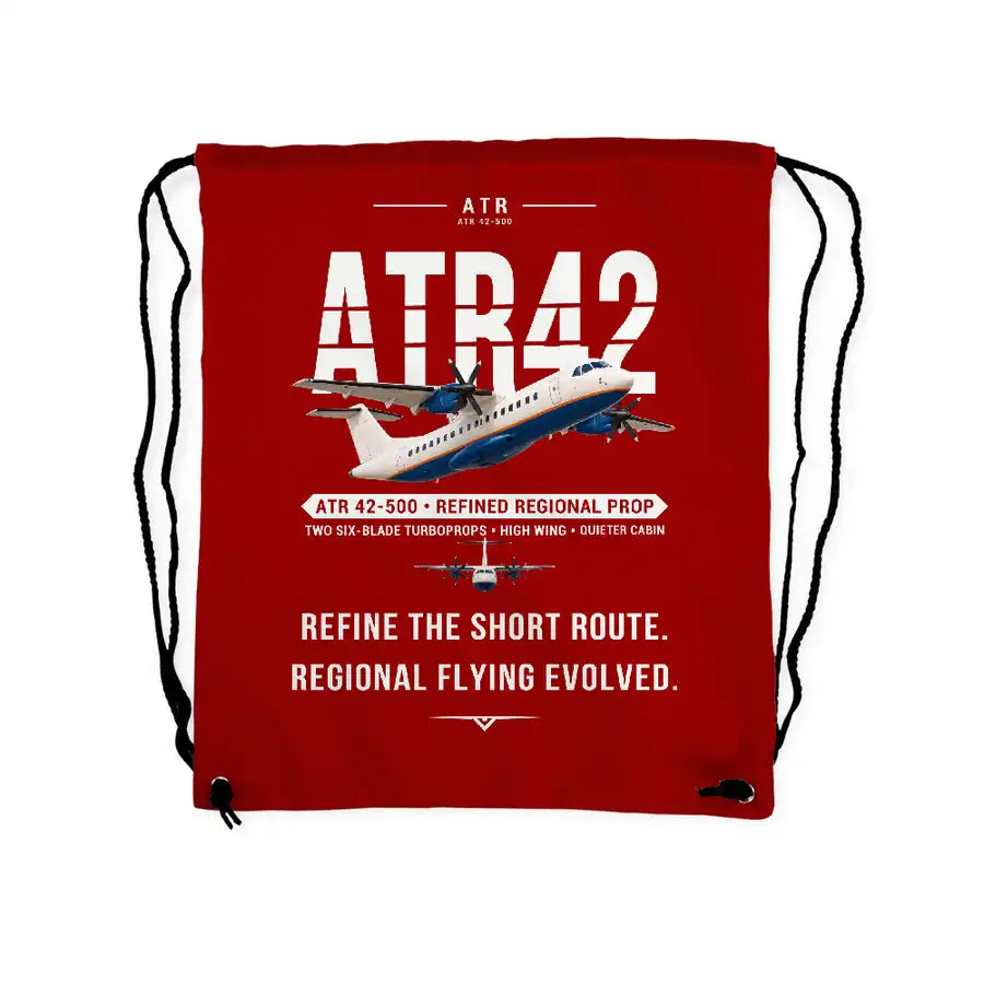 ATR 42-500 - Drawstring Bag - Original - Red