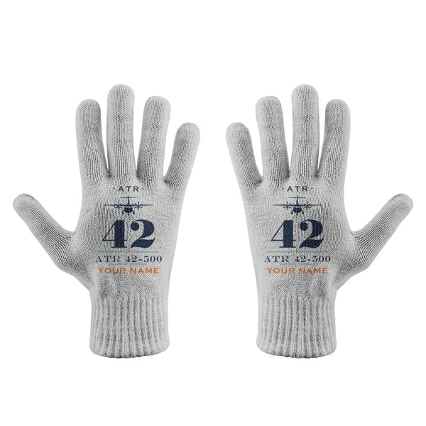ATR 42-500 - Gloves - Full - Heritage + Name - Light Gray