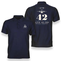 Thumbnail for ATR 42-500 - Heritage - Double-Side Polo - Navy Blue