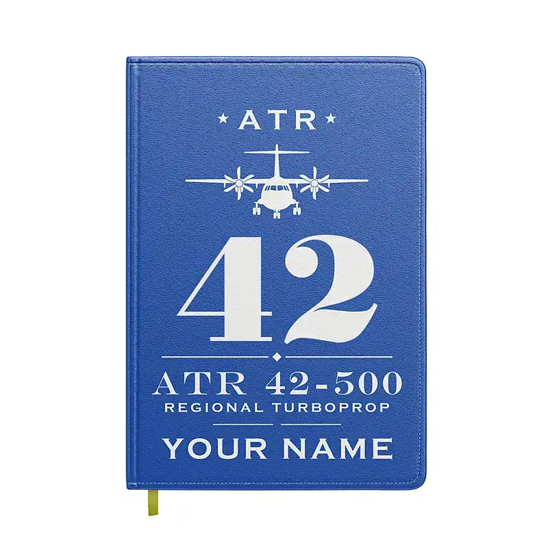 ATR 42-500 - Heritage + Name - Notebook - Blue