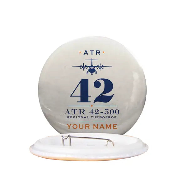 ATR 42-500 - Heritage + Name - Pin - Beige
