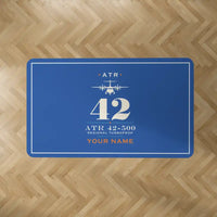 Thumbnail for ATR 42-500 - Heritage + Name - Rectangle Carpet - Blue