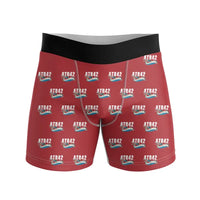 Thumbnail for ATR 42-500 - Men Boxers - Cartoon Pattern - Red