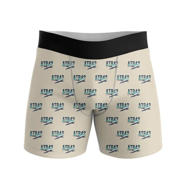 ATR 42-500 - Men Boxers - Original Pattern - Beige