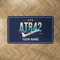 Thumbnail for ATR 42-500 - Original + Name - Rectangle Carpet - Dark Blue