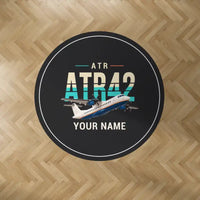Thumbnail for ATR 42-500 - Original + Name - Round Carpet - Black
