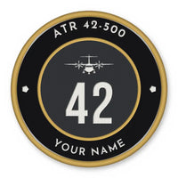Thumbnail for ATR 42-500 Patches - Circle + Name - Black Gold