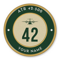 Thumbnail for ATR 42-500 Patches - Circle + Name - Forest Gold