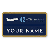 Thumbnail for ATR 42-500 Patches - Rectangle + Name - Navy Sky