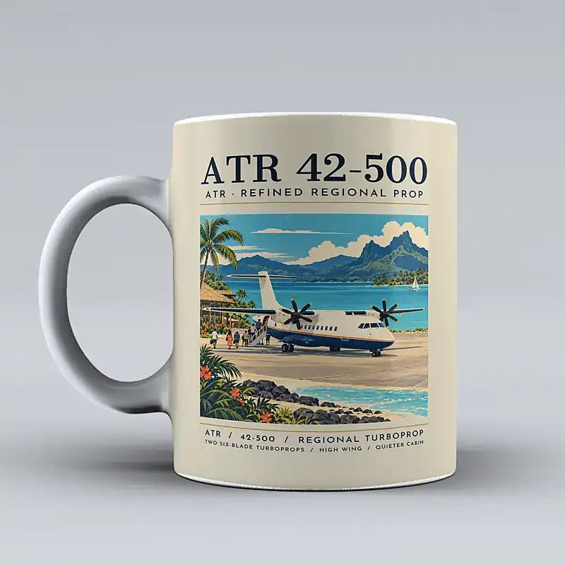 ATR 42-500 - Poster - Mug - Beige