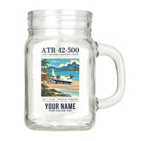 Thumbnail for ATR 42-500 - Poster + Name - Cocktail Glass (Mason Jar)