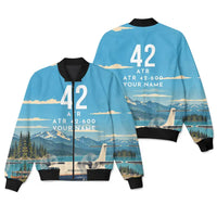 Thumbnail for ATR 42-600 3D All-Over Print Clothing - Bomber Jacket - 3D + Name