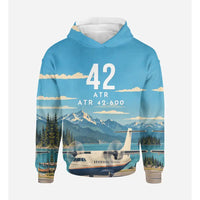 Thumbnail for ATR 42-600 3D All-Over Print Clothing - Hoodie - 3D