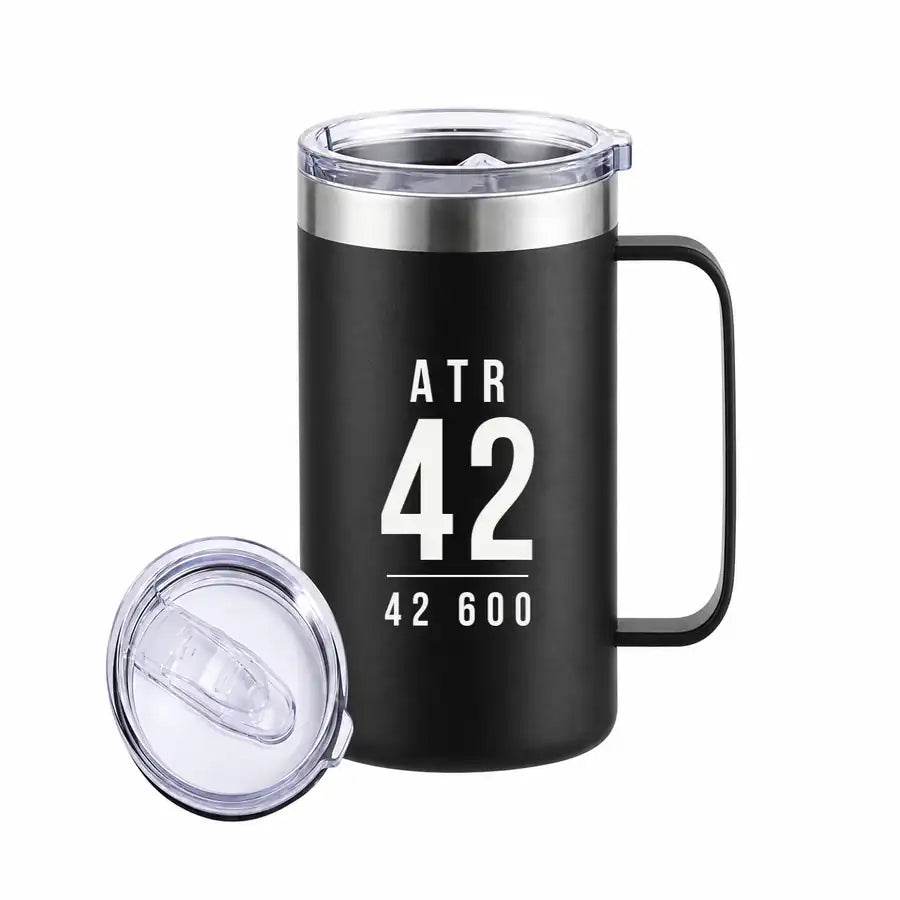 ATR 42-600 - Beverage Mug - Tag - Black