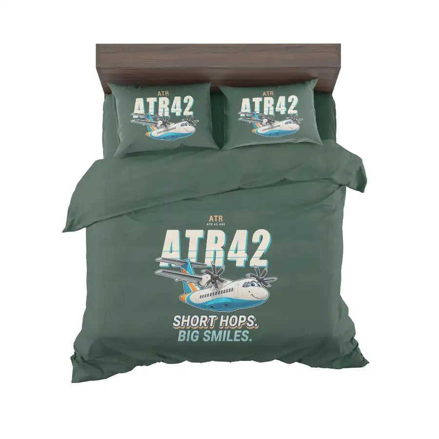 ATR 42-600 - Cartoon - Bedding Set - Dark Green
