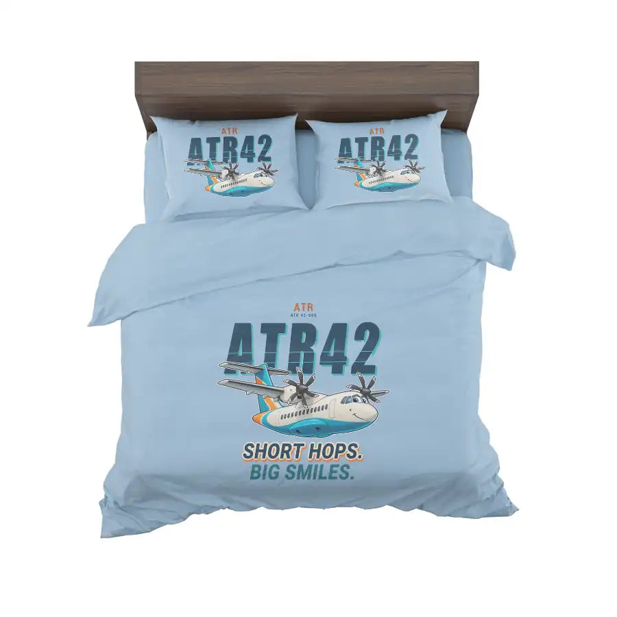 ATR 42-600 - Cartoon - Bedding Set - Light Blue