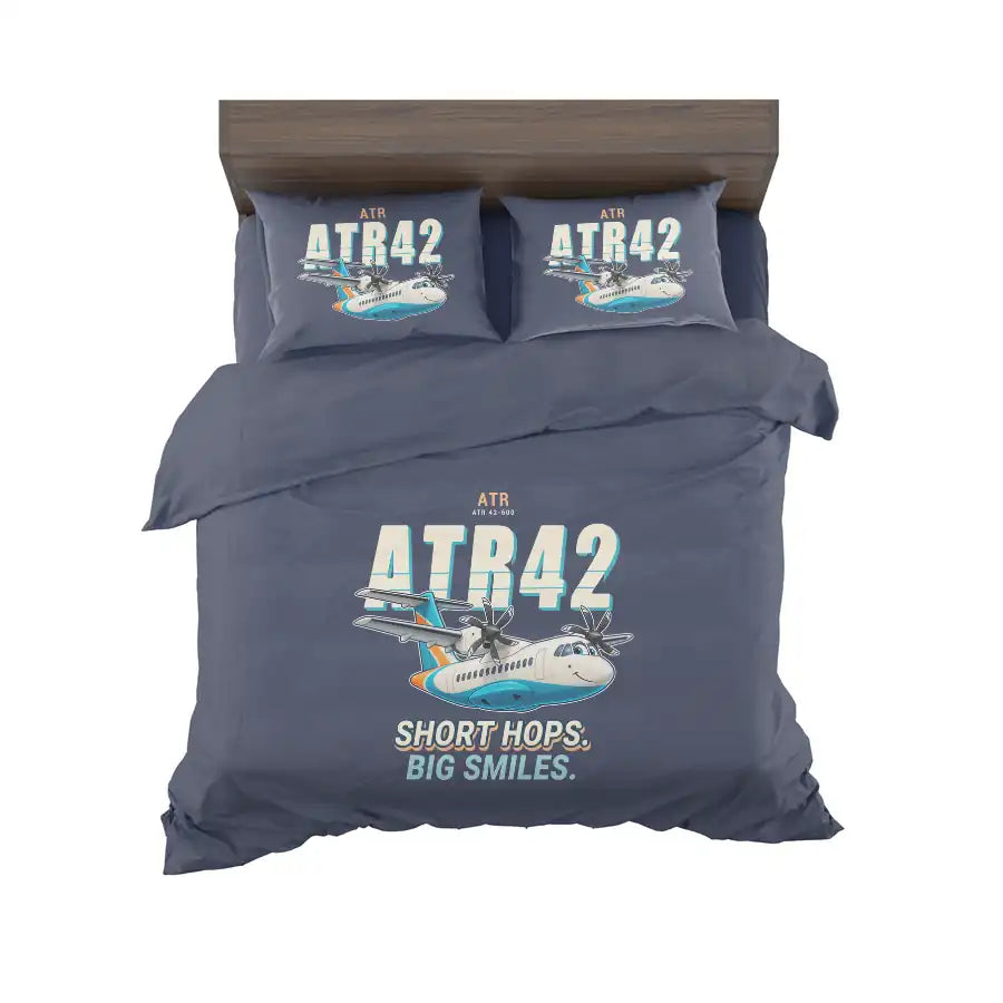 ATR 42-600 - Cartoon - Bedding Set - Navy Blue