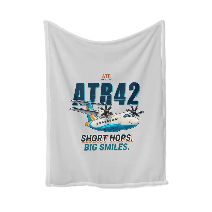 ATR 42-600 - Cartoon - Blanket - Light Gray