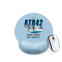 Thumbnail for ATR 42-600 - Cartoon - Ergonomic Mouse Pad - Light Blue