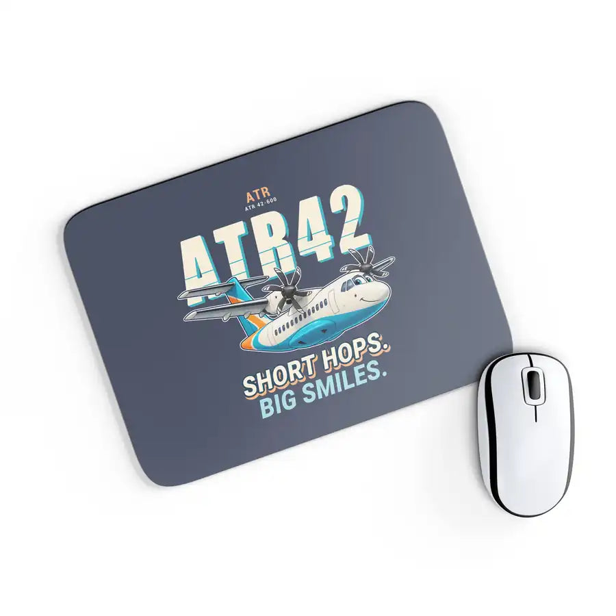 ATR 42-600 - Cartoon - Mouse Pad - Navy Blue