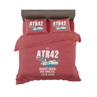 Thumbnail for ATR 42-600 - Cartoon + Name - Bedding Set - Red