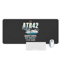 Thumbnail for ATR 42-600 - Cartoon + Name - Desk Mat - Black