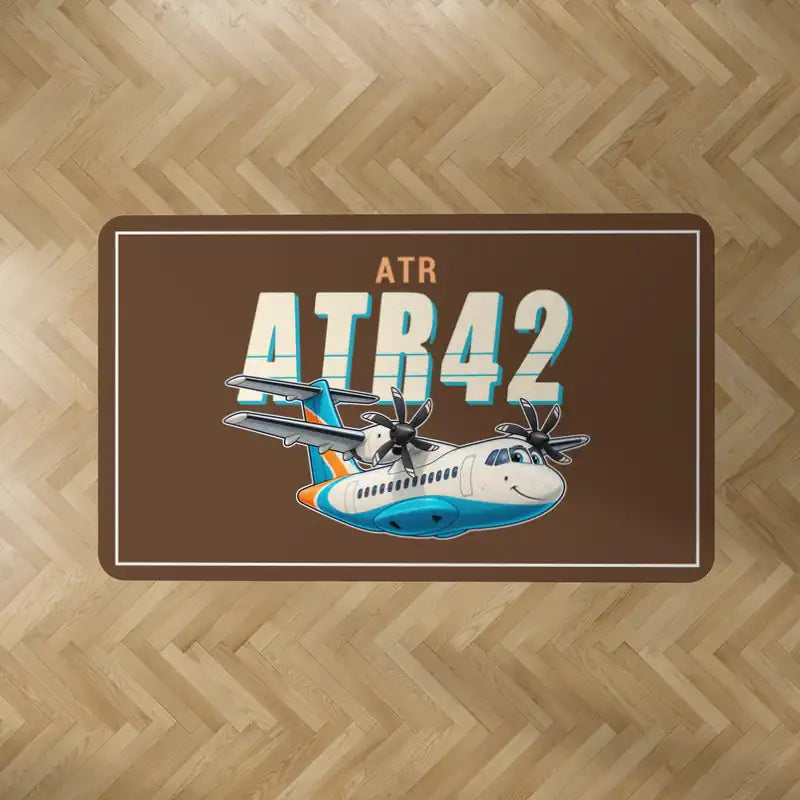 ATR 42-600 - Cartoon - Rectangle Carpet - Brown