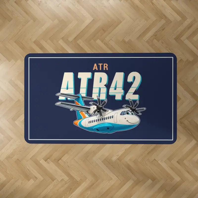 ATR 42-600 - Cartoon - Rectangle Carpet - Dark Blue