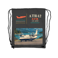 Thumbnail for ATR 42-600 - Drawstring Bag - Classic - Gray