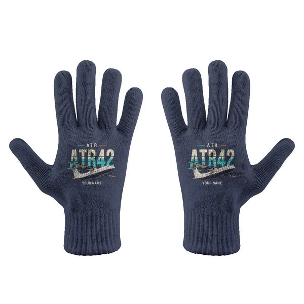 ATR 42-600 - Gloves - Full - Original + Name - Navy Blue