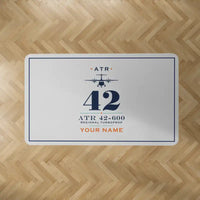 Thumbnail for ATR 42-600 - Heritage + Name - Rectangle Carpet - Light Gray