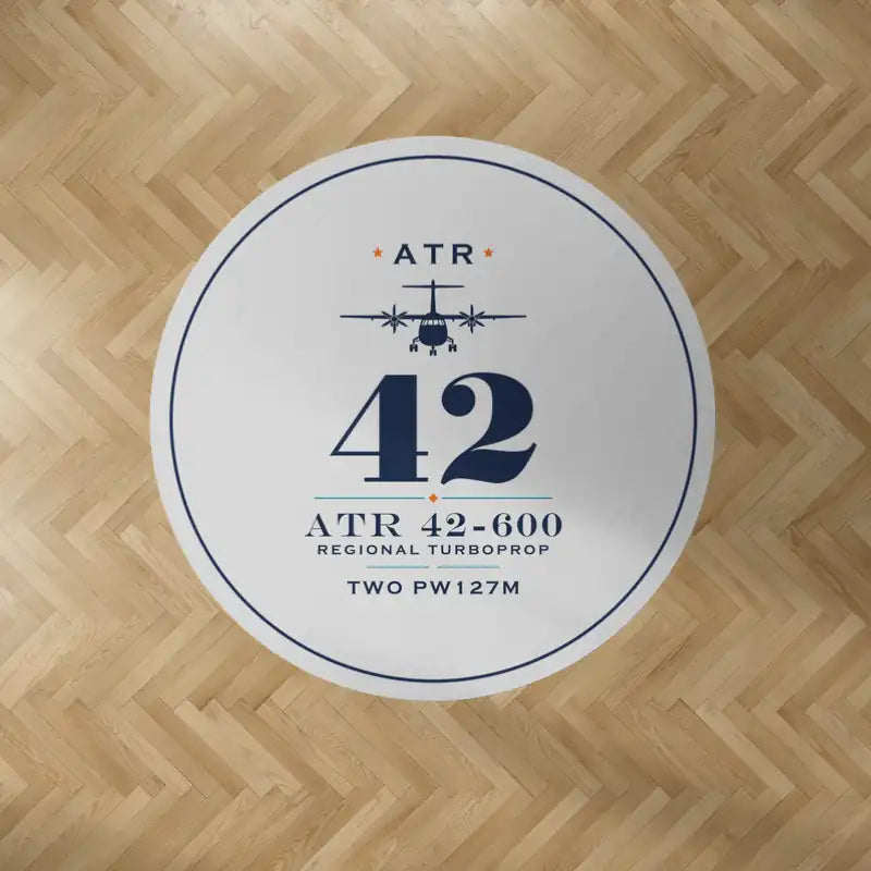 ATR 42-600 - Heritage - Round Carpet - Light Gray