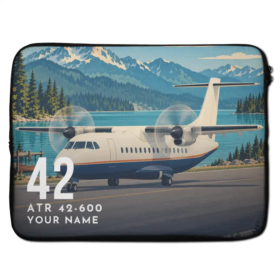 ATR 42-600 - Laptop Sleeve + Name