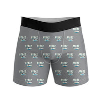 Thumbnail for ATR 42-600 - Men Boxers - Cartoon Pattern - Gray
