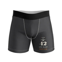 Thumbnail for ATR 42-600 - Men Boxers - Heritage + Name - Black