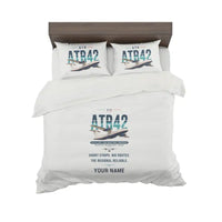 Thumbnail for ATR 42-600 - Original + Name - Bedding Set - White