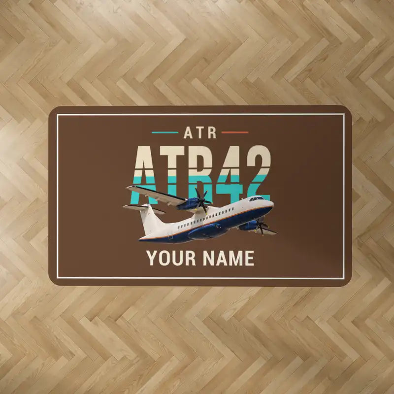 ATR 42-600 - Original + Name - Rectangle Carpet - Brown