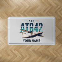 Thumbnail for ATR 42-600 - Original + Name - Rectangle Carpet - Light Gray