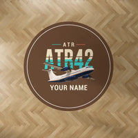 Thumbnail for ATR 42-600 - Original + Name - Round Carpet - Brown