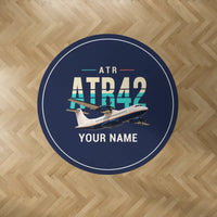 Thumbnail for ATR 42-600 - Original + Name - Round Carpet - Dark Blue
