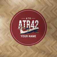 Thumbnail for ATR 42-600 - Original + Name - Round Carpet - Dark Red
